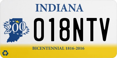 IN license plate 018NTV