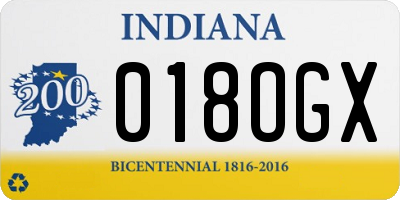 IN license plate 018OGX