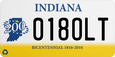 IN license plate 018OLT