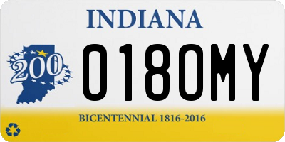 IN license plate 018OMY