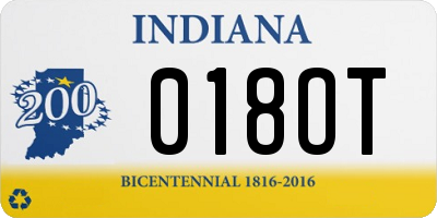 IN license plate 018OT