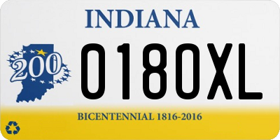 IN license plate 018OXL