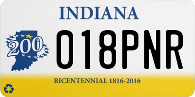 IN license plate 018PNR