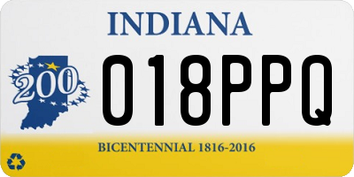 IN license plate 018PPQ