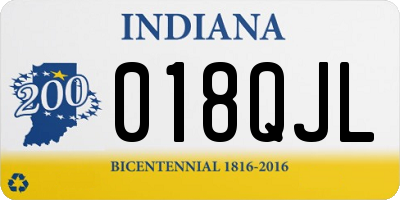 IN license plate 018QJL