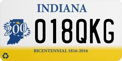 IN license plate 018QKG