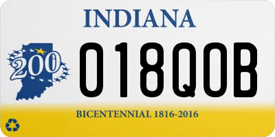IN license plate 018QOB