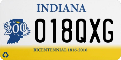 IN license plate 018QXG