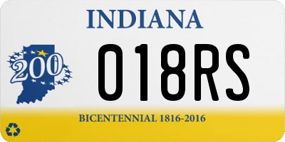 IN license plate 018RS