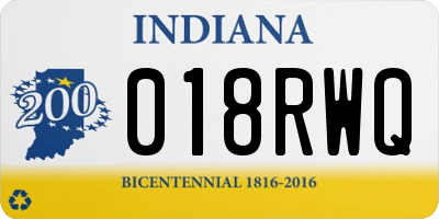IN license plate 018RWQ