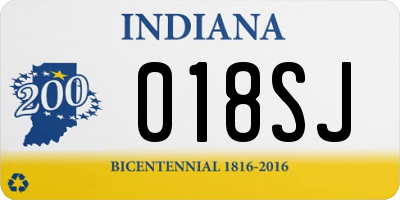 IN license plate 018SJ