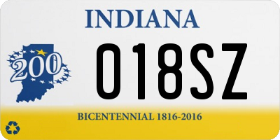 IN license plate 018SZ