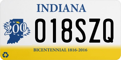 IN license plate 018SZQ