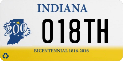 IN license plate 018TH