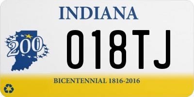 IN license plate 018TJ