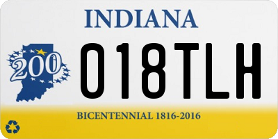 IN license plate 018TLH