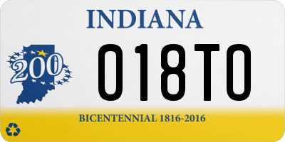 IN license plate 018TO
