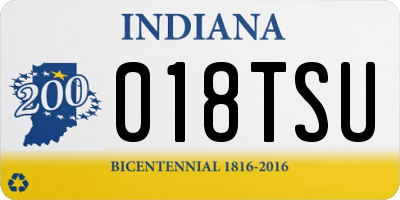 IN license plate 018TSU