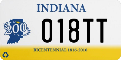 IN license plate 018TT