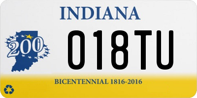 IN license plate 018TU