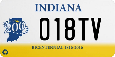 IN license plate 018TV