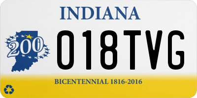 IN license plate 018TVG