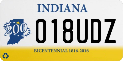 IN license plate 018UDZ