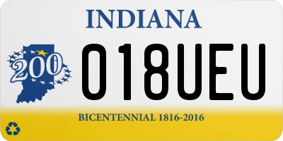 IN license plate 018UEU