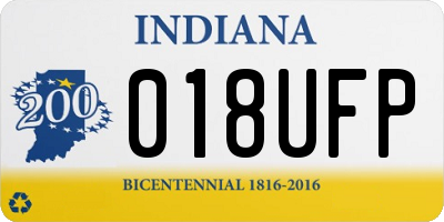 IN license plate 018UFP