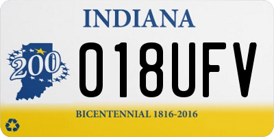 IN license plate 018UFV