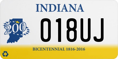 IN license plate 018UJ