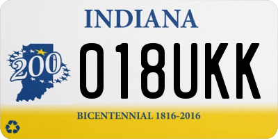 IN license plate 018UKK