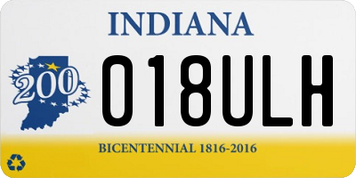 IN license plate 018ULH