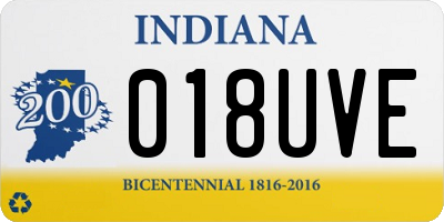 IN license plate 018UVE