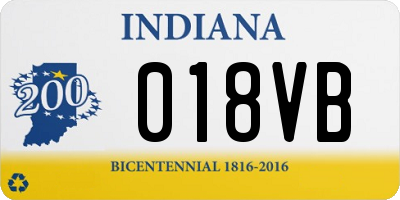 IN license plate 018VB