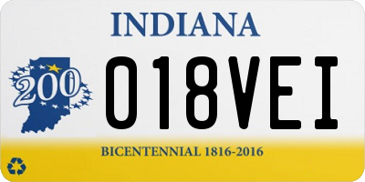 IN license plate 018VEI