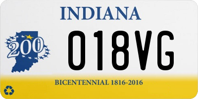 IN license plate 018VG