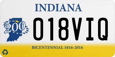 IN license plate 018VIQ
