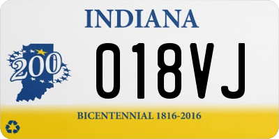 IN license plate 018VJ