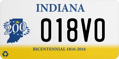IN license plate 018VO