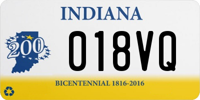 IN license plate 018VQ