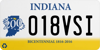 IN license plate 018VSI