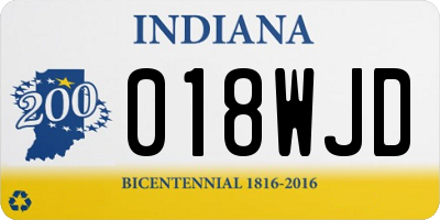 IN license plate 018WJD