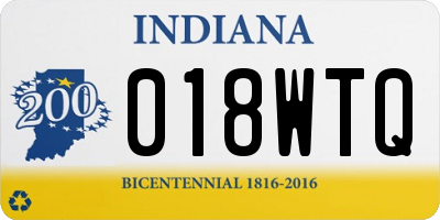 IN license plate 018WTQ