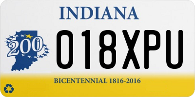 IN license plate 018XPU