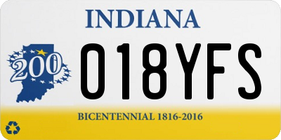 IN license plate 018YFS