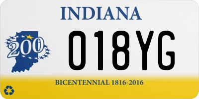 IN license plate 018YG