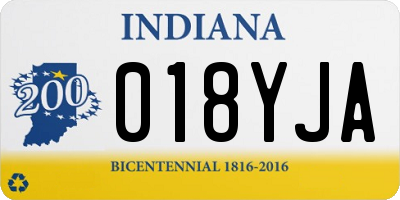 IN license plate 018YJA
