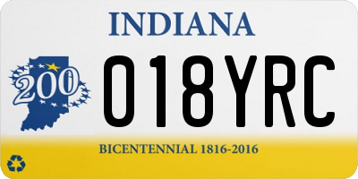 IN license plate 018YRC