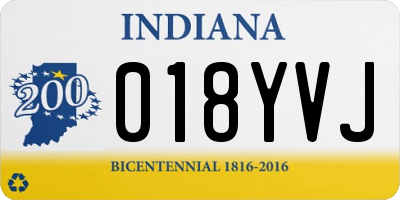IN license plate 018YVJ